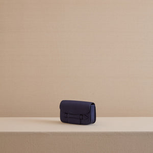 Romy Clutch in Satin Navy
