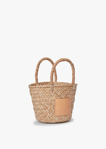 Mini Francisca Straw Tote in Natural