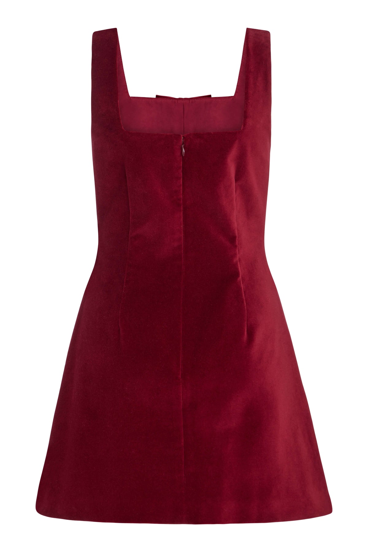 Jeanine Burgundy Velvet Mini Dress