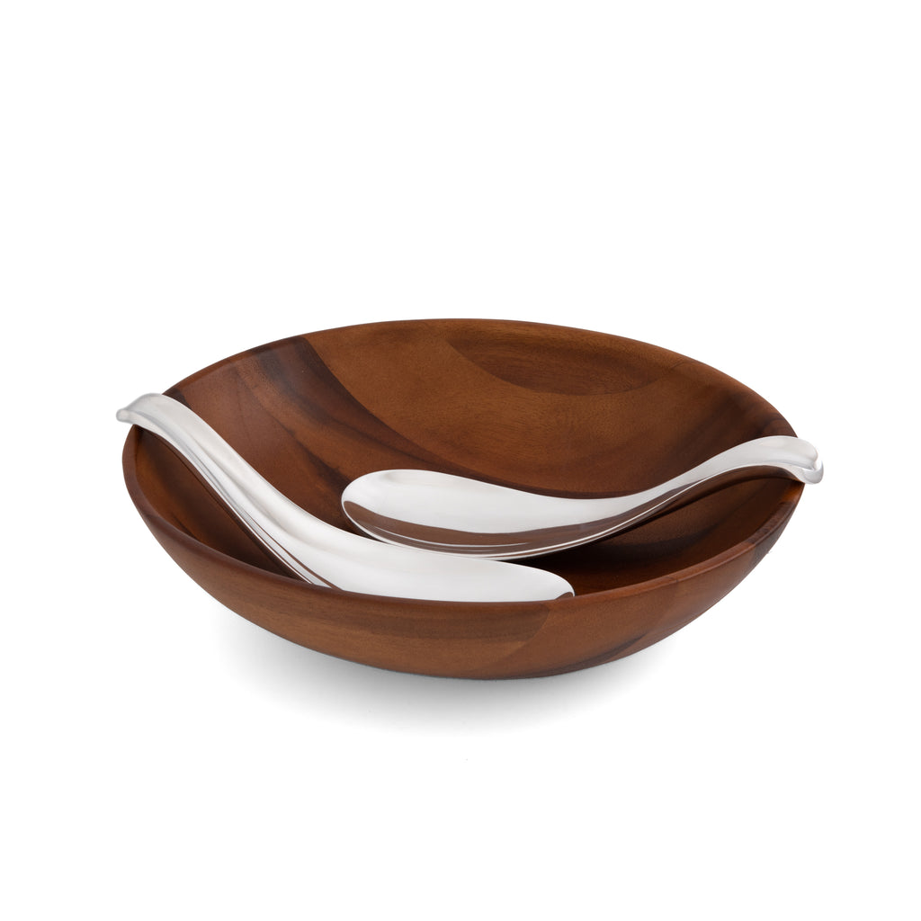Yin Yang Salad Bowl with Servers
