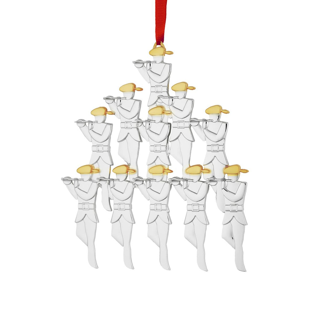 12 Days of Christmas Ornament, Eleven Pipers Piping