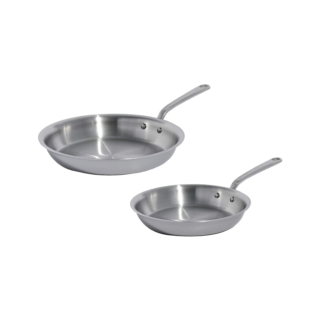 2-Piece Stainless Clad Frying Pan Set