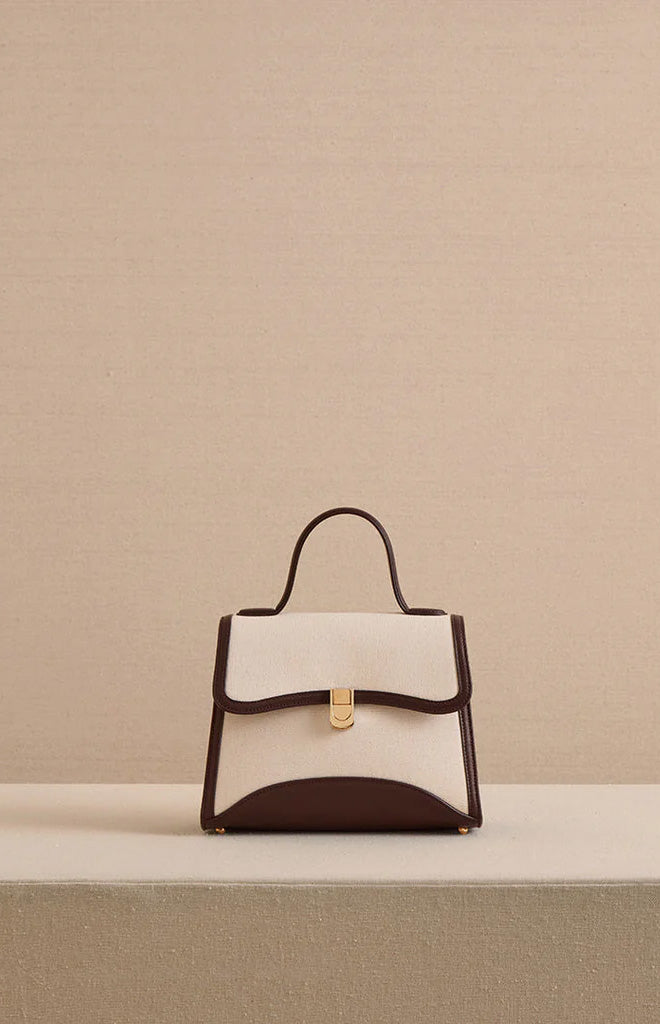 Madeline 21 in Canvas Natural & Supple Soft Chocolate