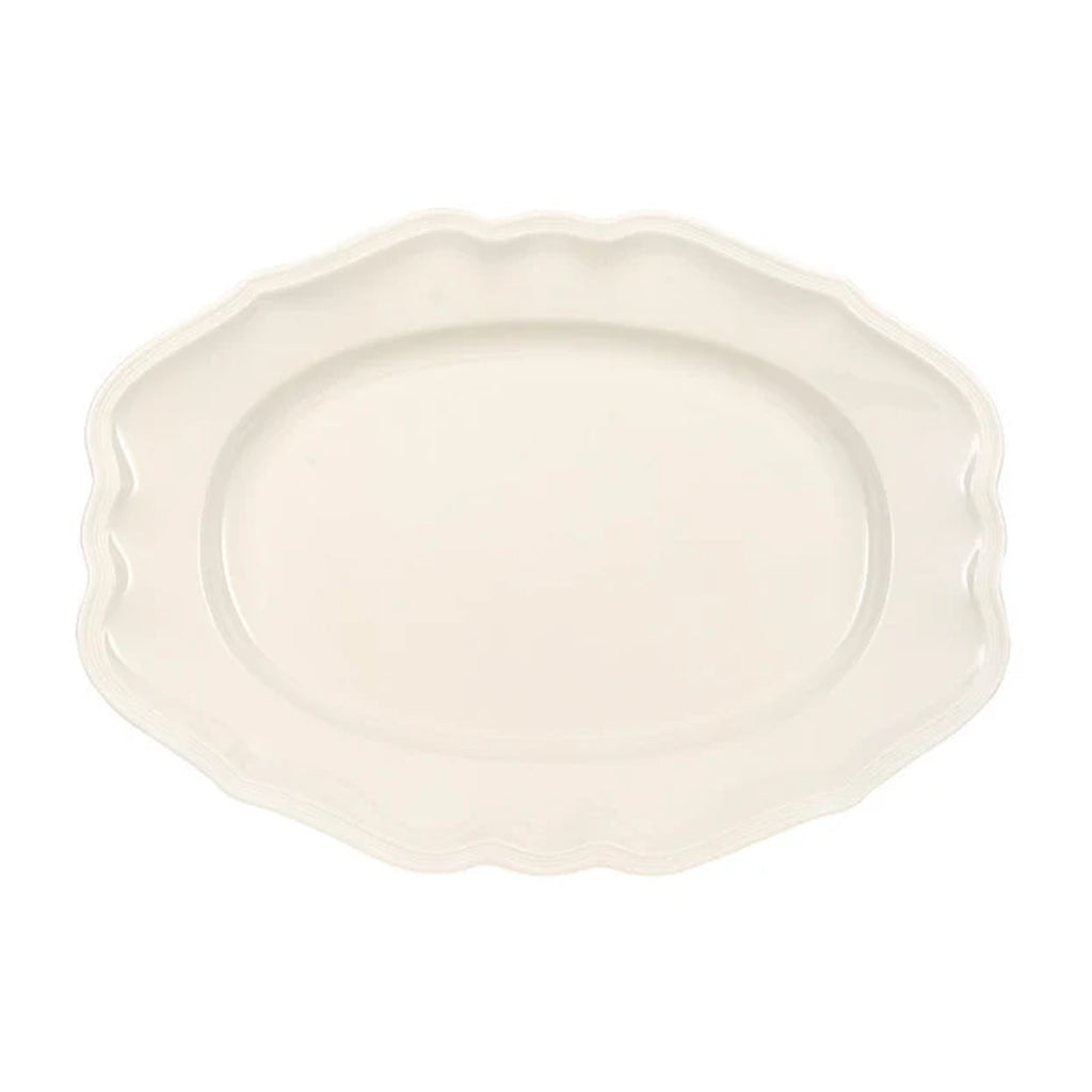 Manoir Oval Platter in White