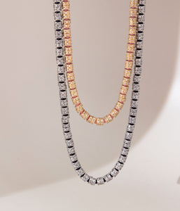 Manon Slider Necklace in Coral