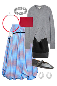 Allegra Skirt in Marfa Stripe
