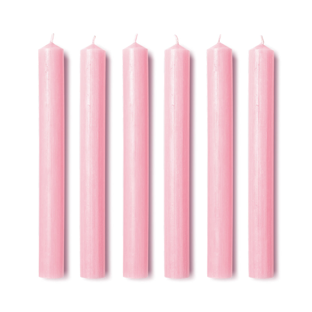 Dinner Candles in Marguerite Pink