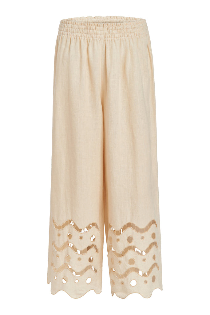 Marin Pant in Birch Eyelet