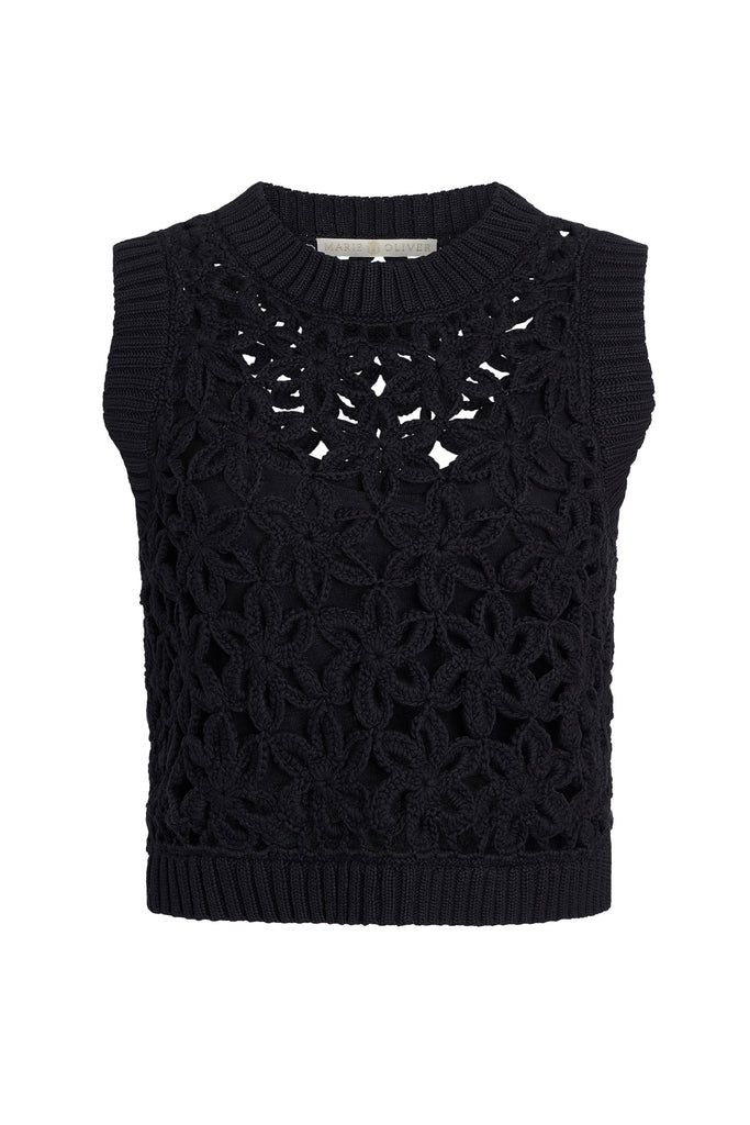 Thea Shell Top in Black