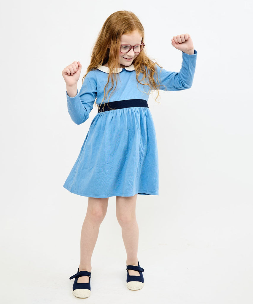 Marie Clare Dress in Blue