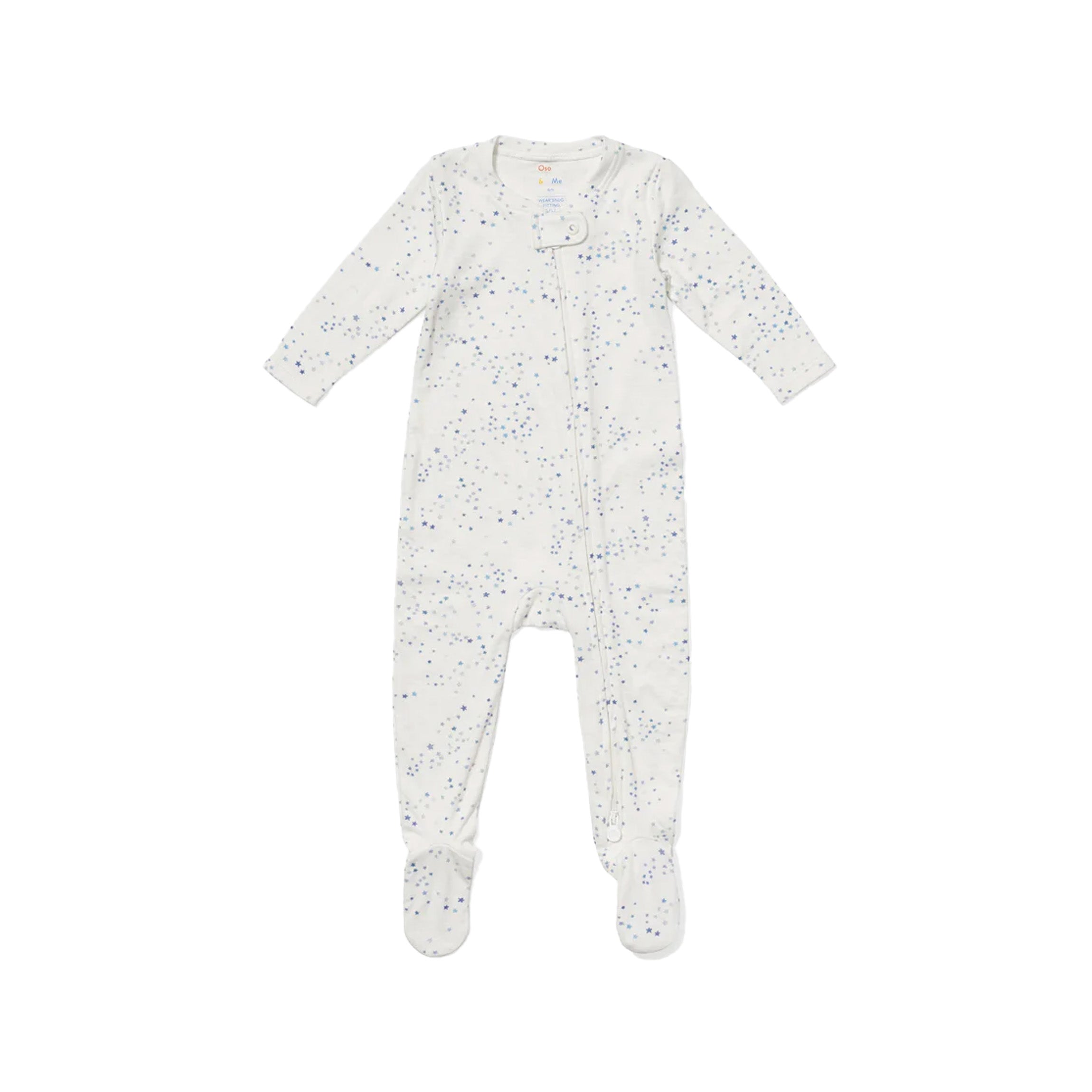 Marley Zip Footie in Blue Star