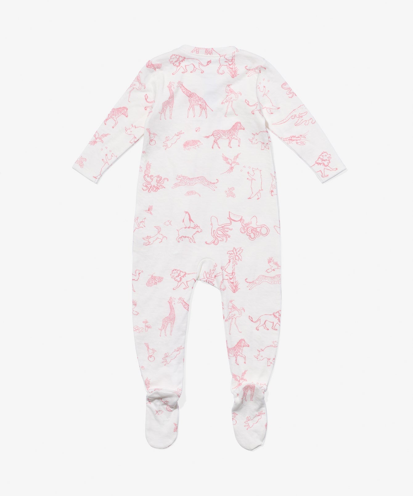 Marley Zip Pajama in Rose Animal Parade