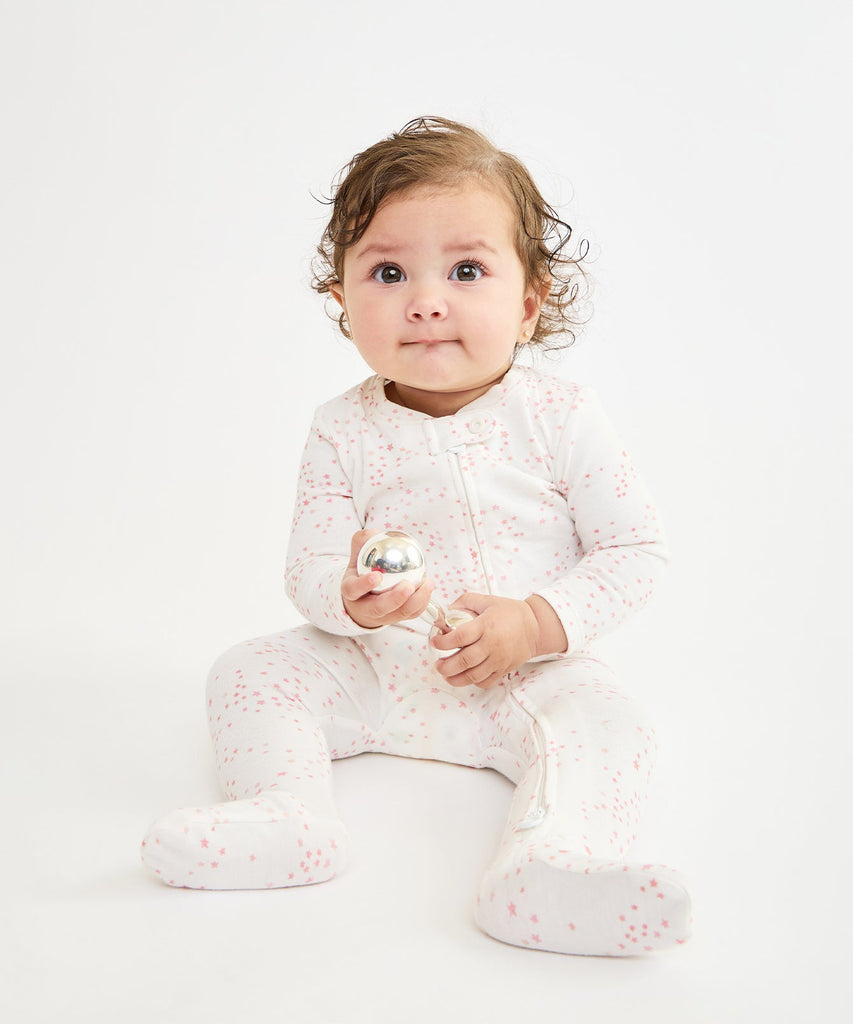 Marley Zip Pajama in Rose Star