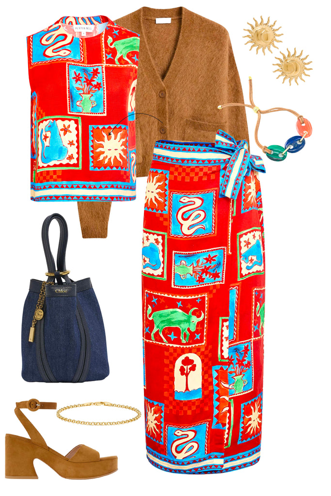 Paloma Wrap Skirt in Santa Fe