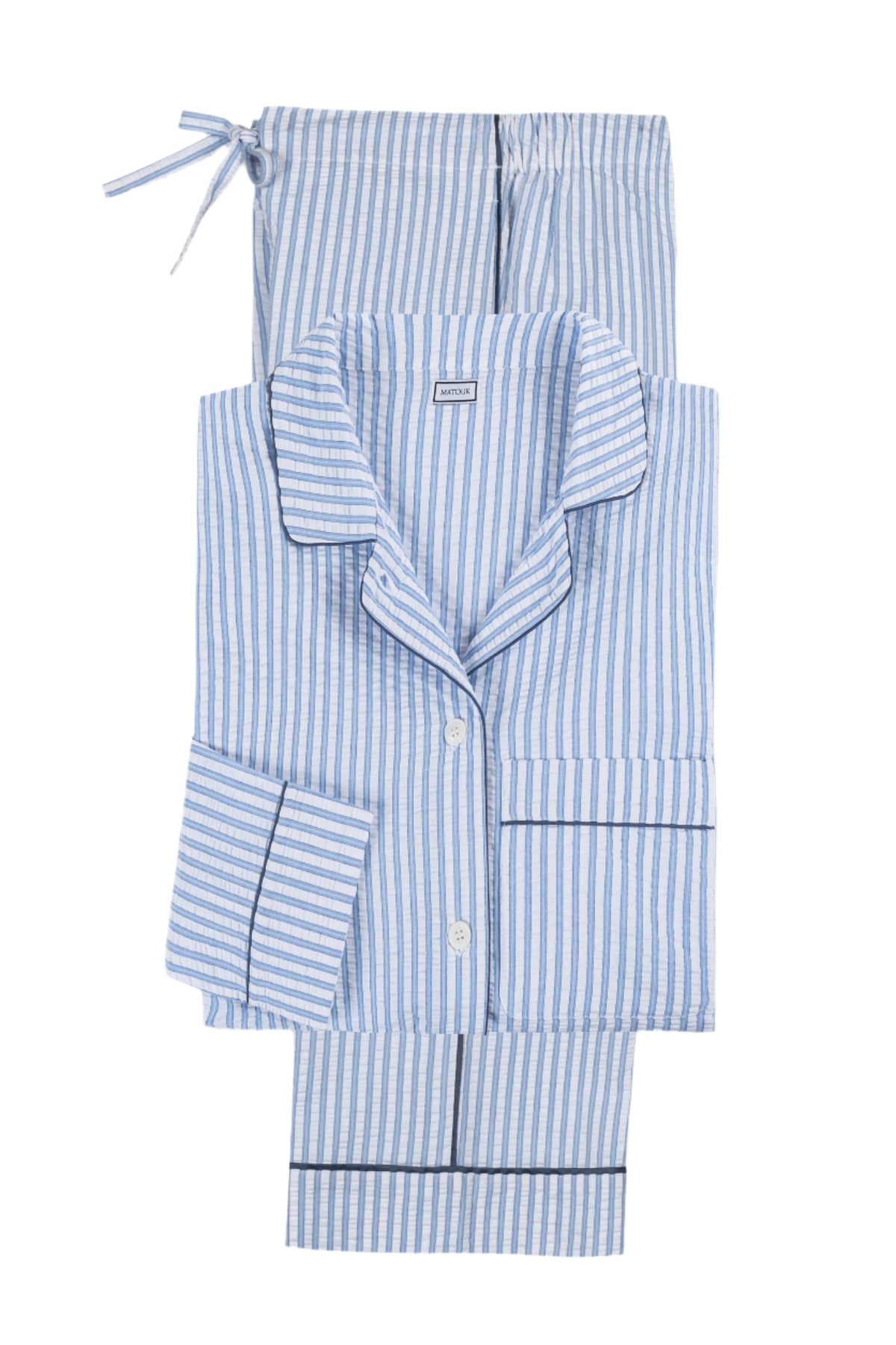 Matteo Pajama Set in Azure
