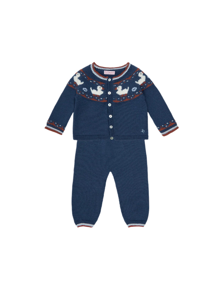 Mavi Merino Duck Baby Knitted Set