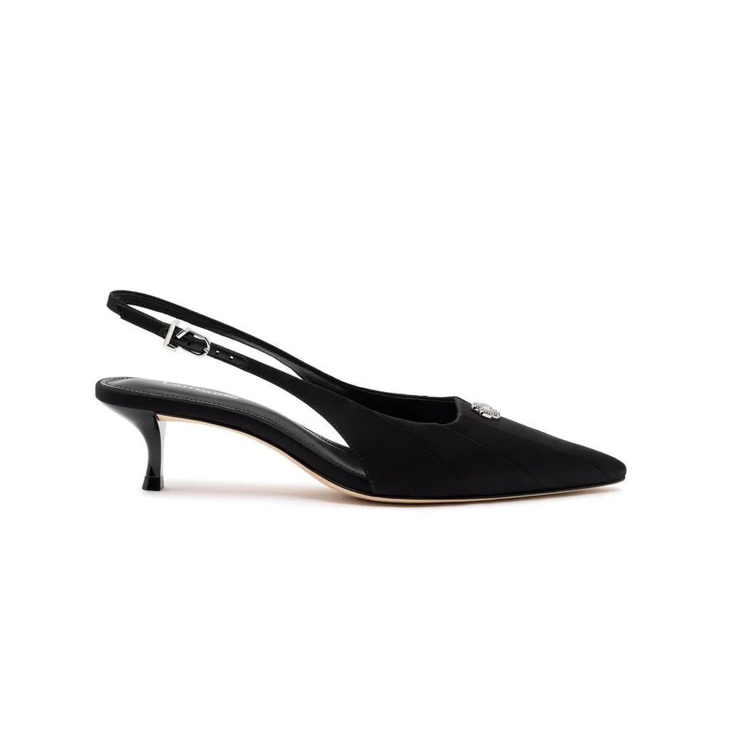 Maxine Pump In Black Fabric