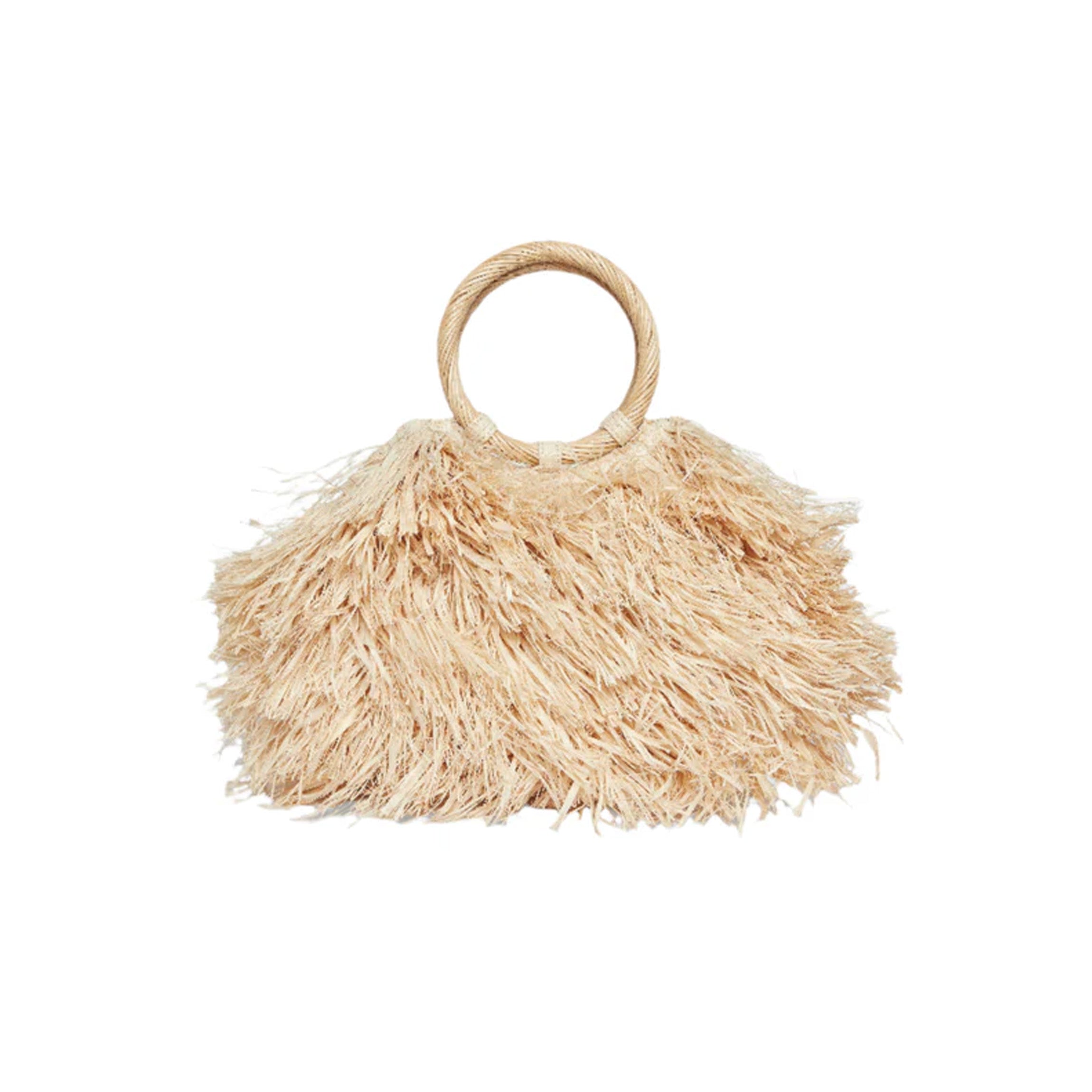 Merida Straw Fringe Tote Bag