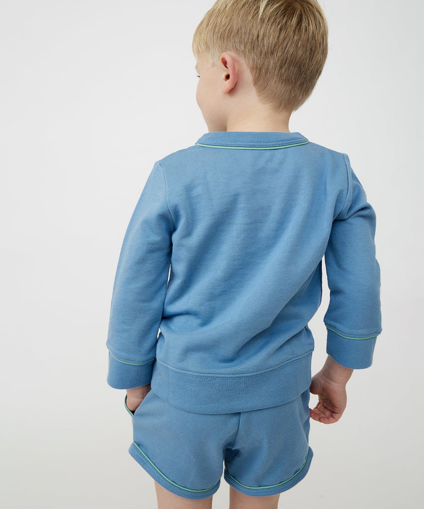 Bailey Short in Dusty Blue