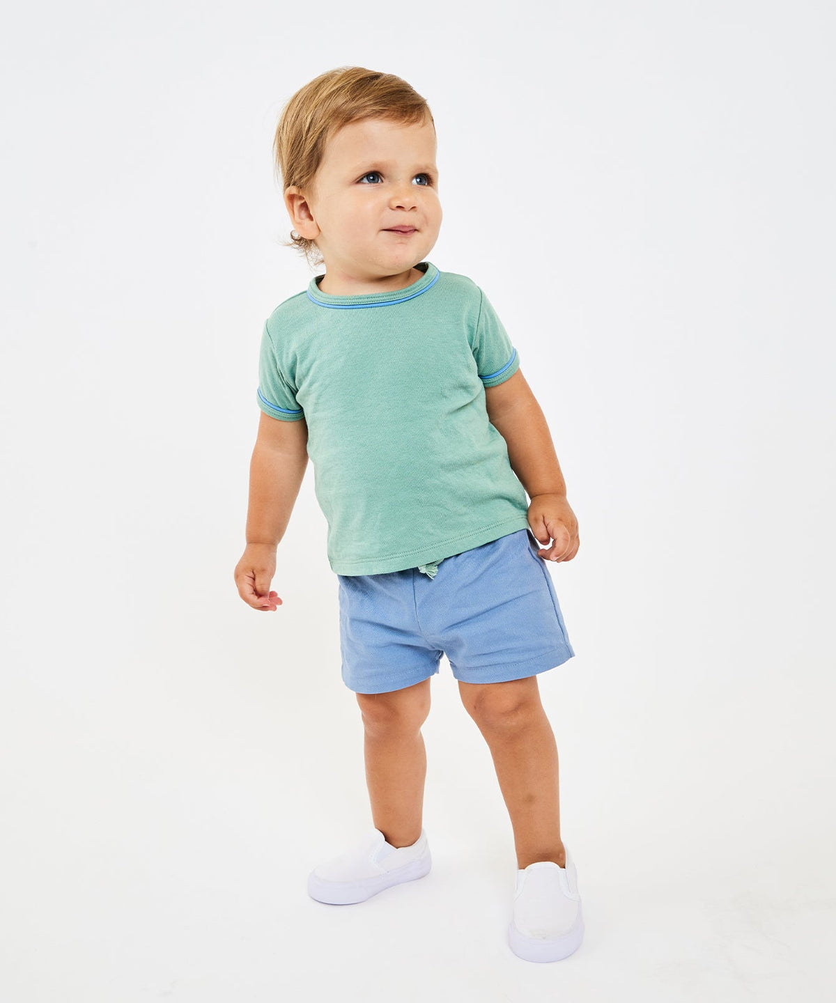 Bingo Baby Short in Dusty Blue