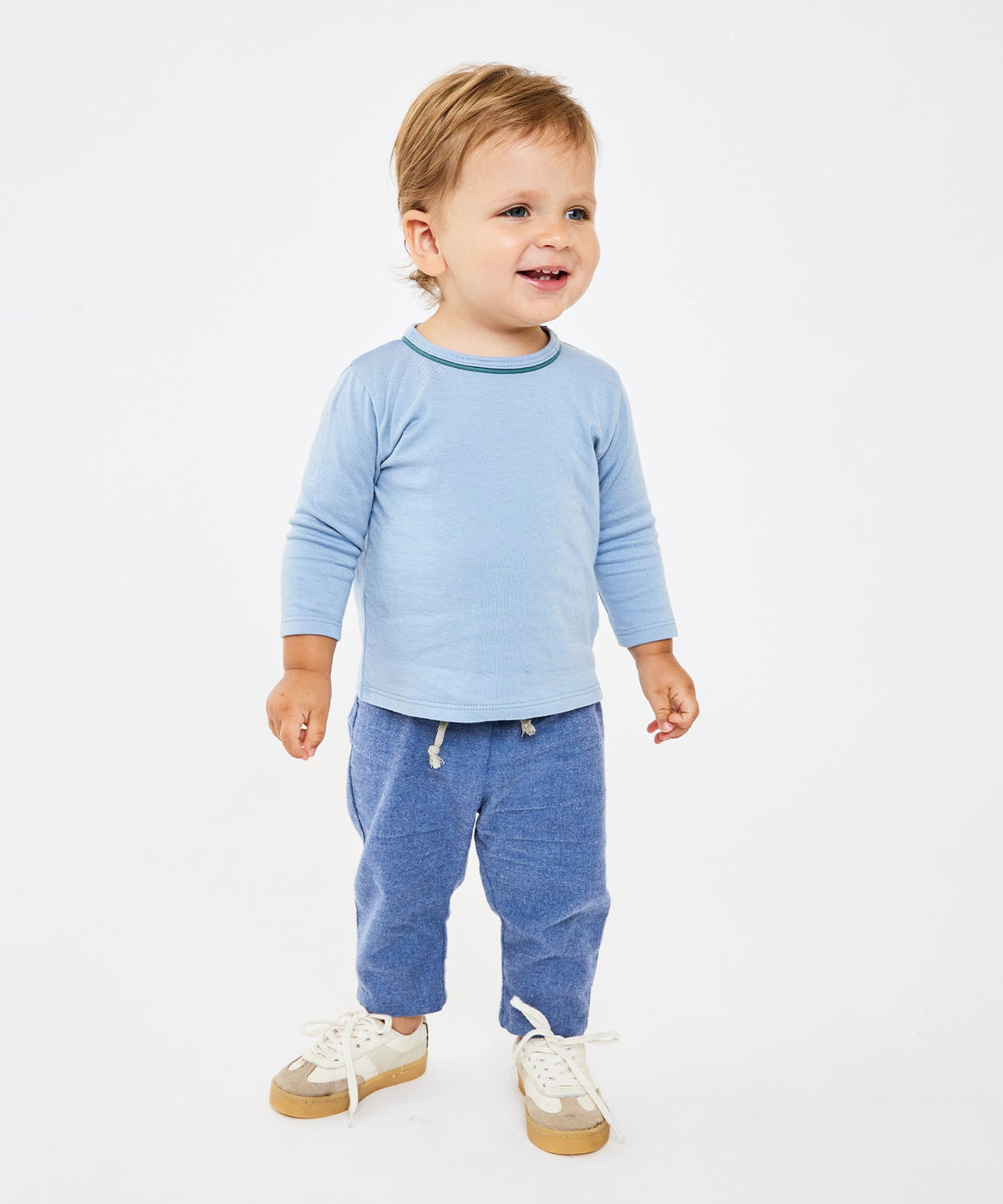 Edward Baby T-Shirt in Dustry Blue