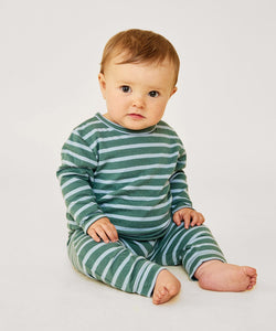 Edward Baby T-Shirt in Forest Stripe