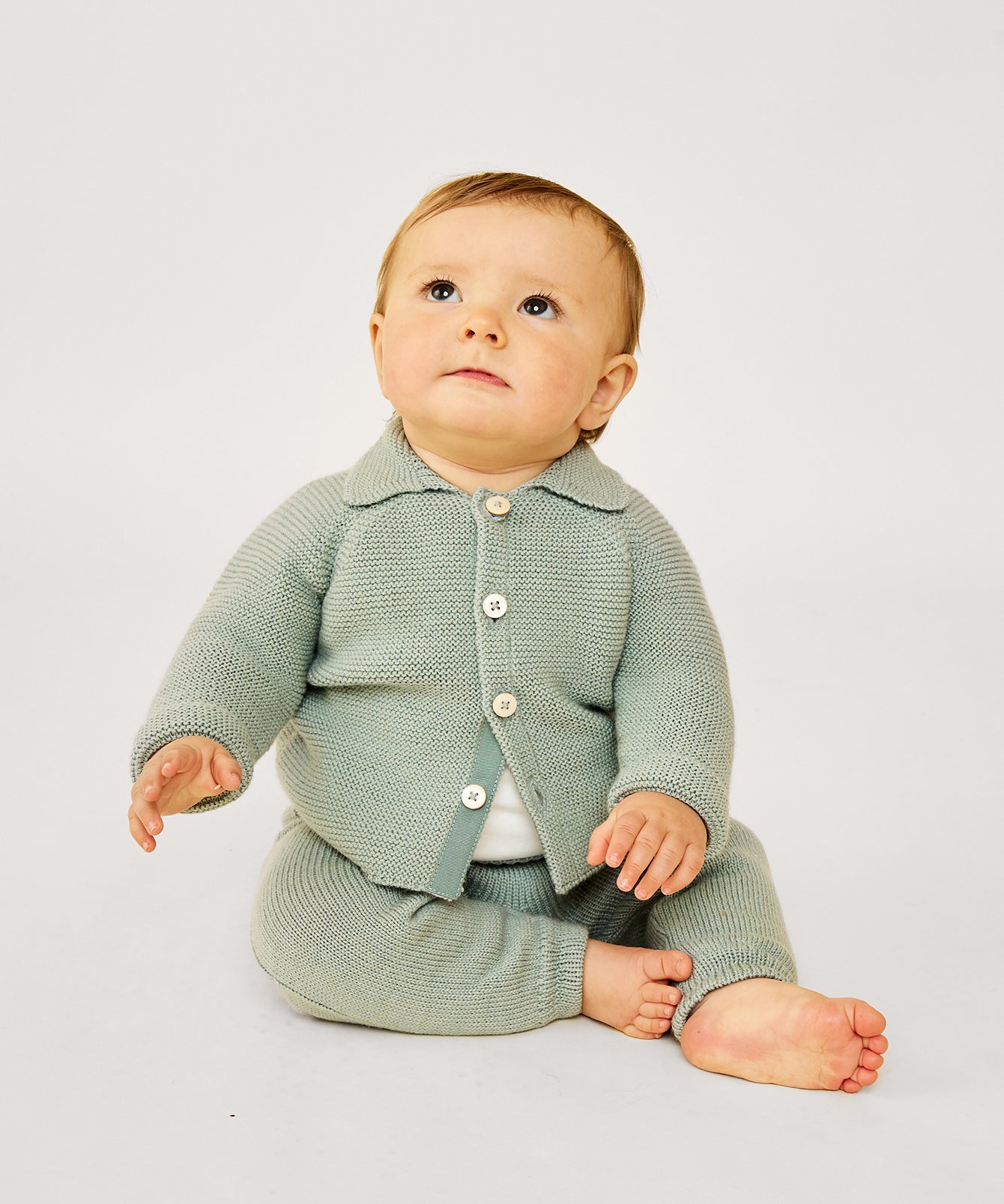 Pat Baby Jacket in Seafoam