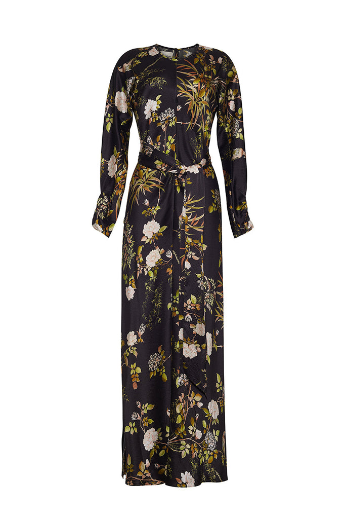 Montgomery Dress in Alfine Gardens Black