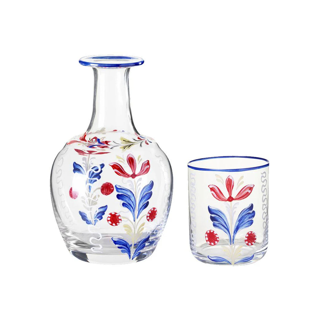 Murano Bucaneve Hand-Painted Bedside Set