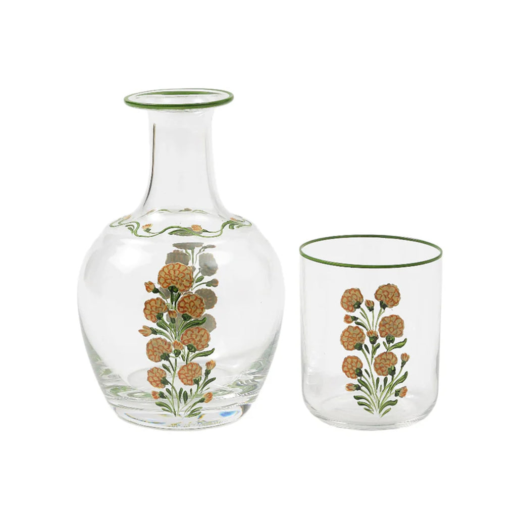 Murano Marigold Hand-Painted Bedside Set