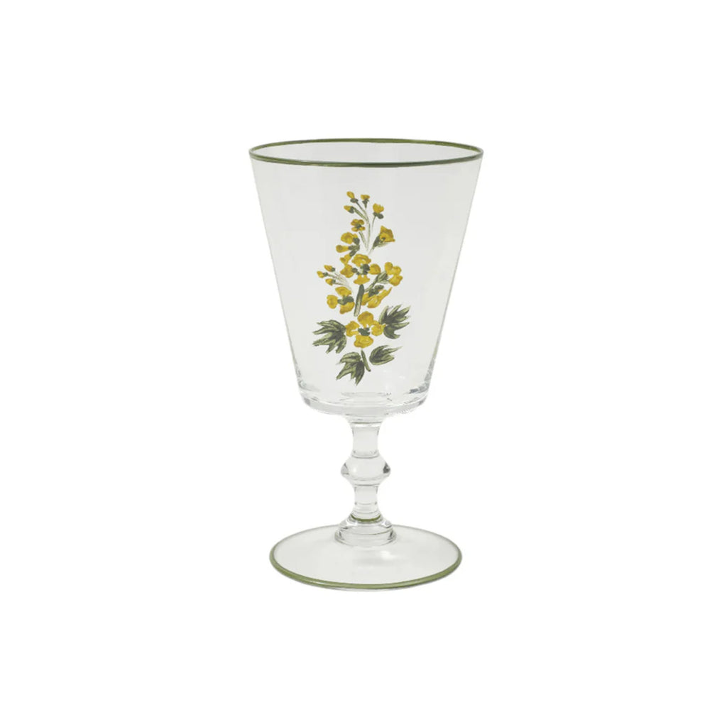 Murano Primrose Hand-Painted Water Glass