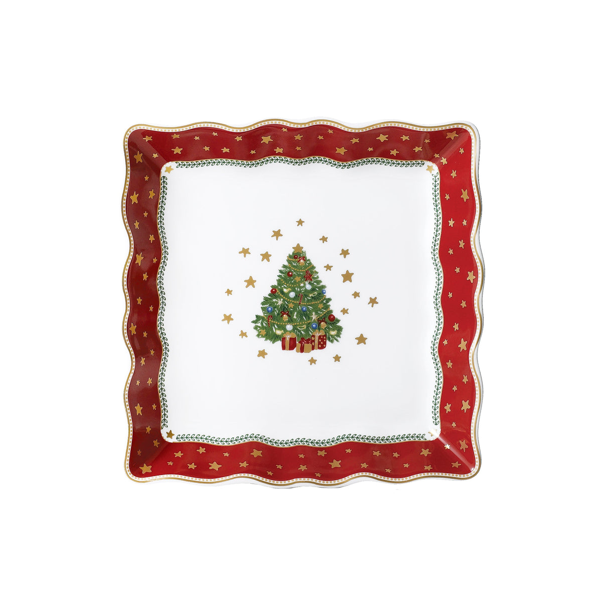 Prouna My Noel 7" Lace Square Tray White Background Photo