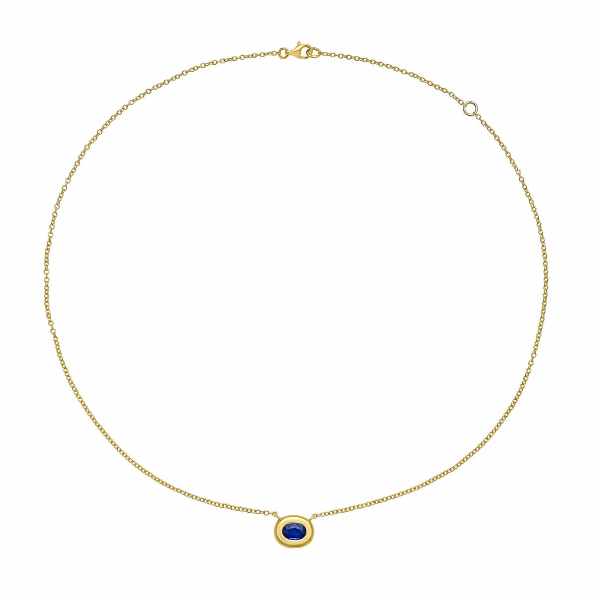 Midori Blue Sapphire Pendant Necklace