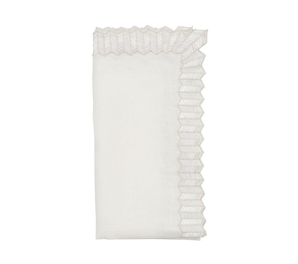 Lumina Napkin in White, Set of 4
