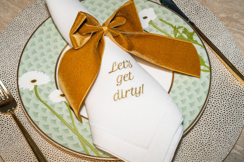Mixed Messages Dinner Napkins, Set of 12
