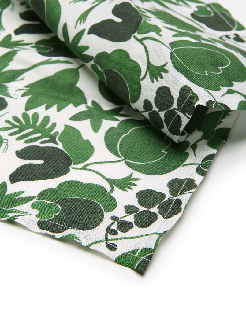 Large Napkins in Wildbird Green, Set of 2