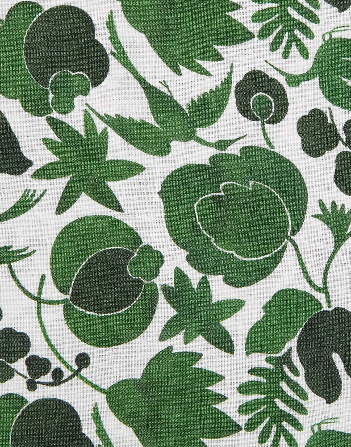 Large Napkins in Wildbird Green, Set of 2