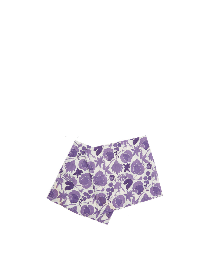 Large Napkins in Wildbird Purple, Set of 2