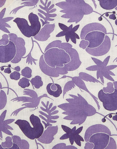 Large Napkins in Wildbird Purple, Set of 2