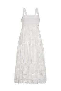 Taormina Dress in Bria Eyelet Ivory