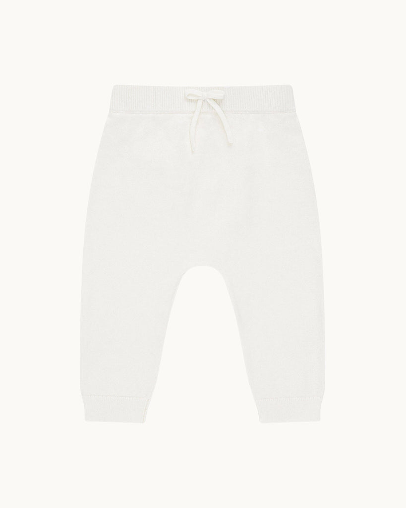 Angel Wing Knitted Trouser in Ivory