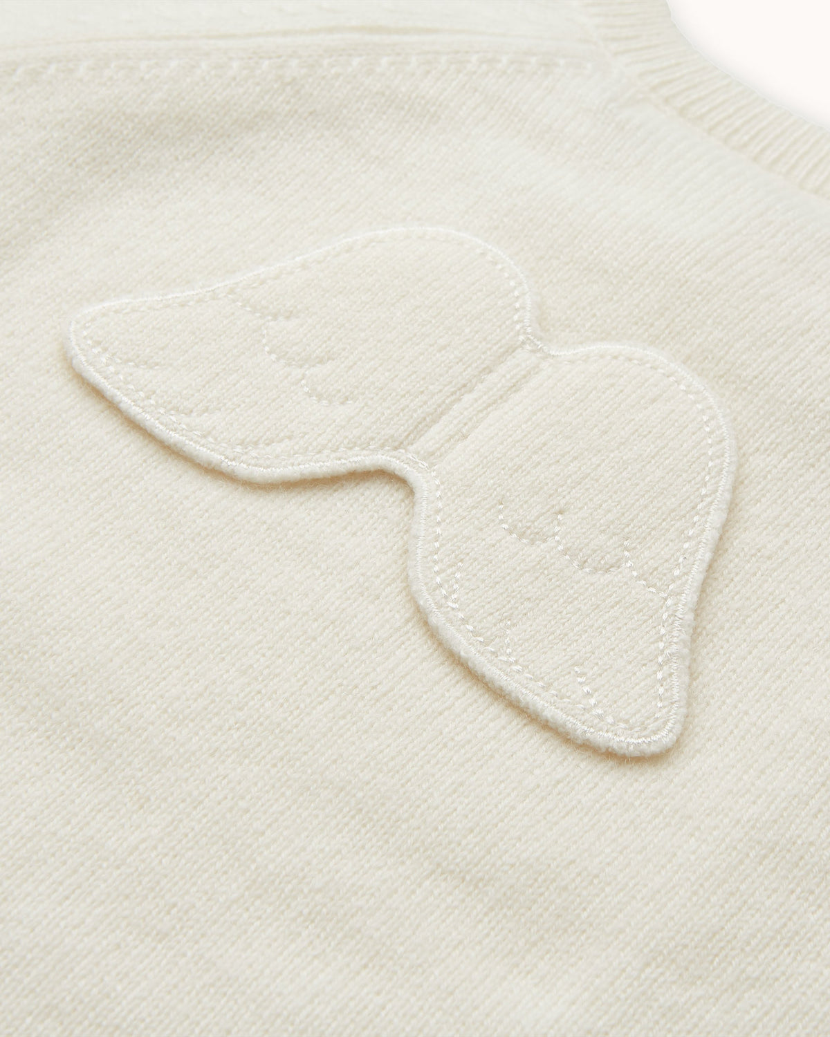 Ariel Angel Wing Cashmere Romper in Ivory