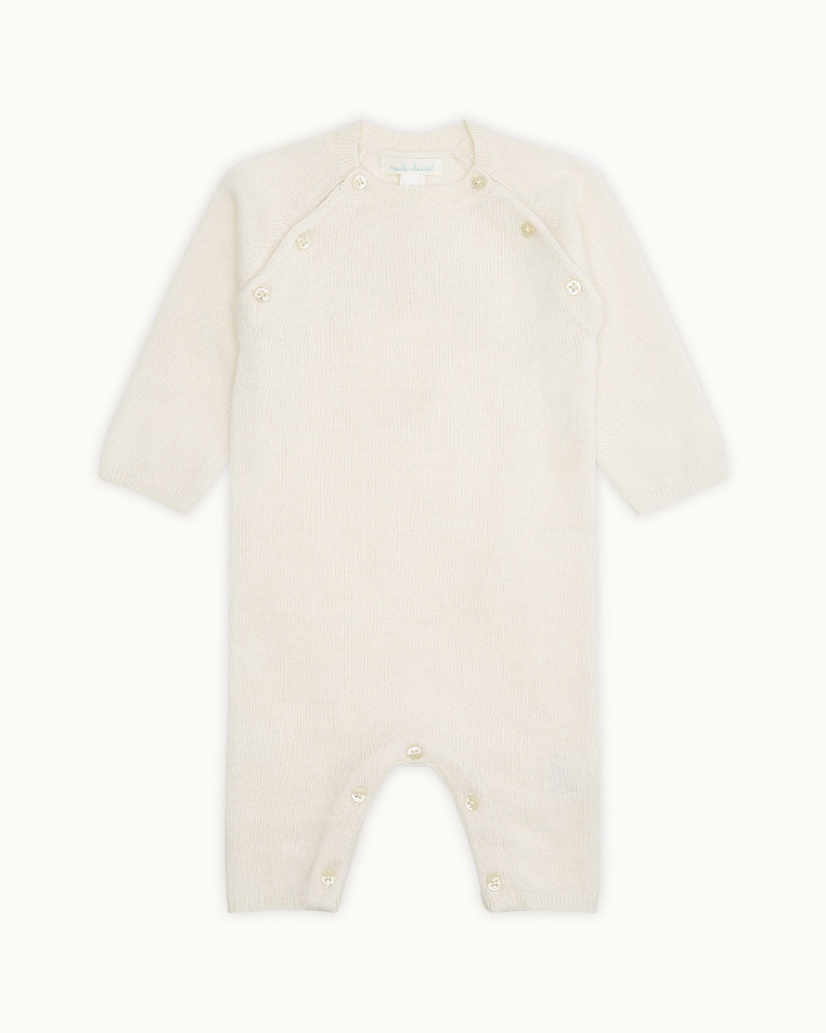 Ariel Angel Wing Cashmere Romper in Ivory