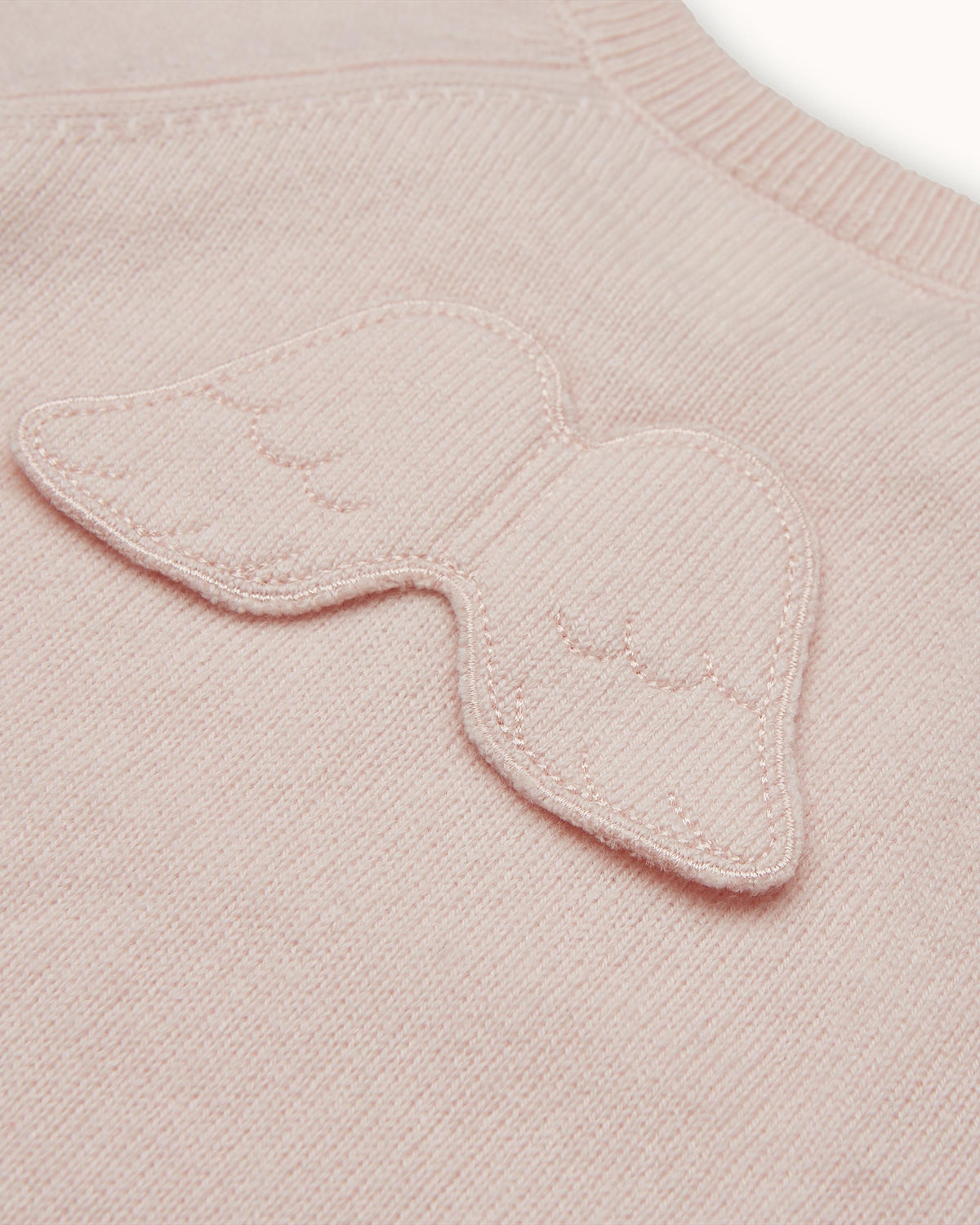 Ariel Angel Wing Cashmere Romper in Pink