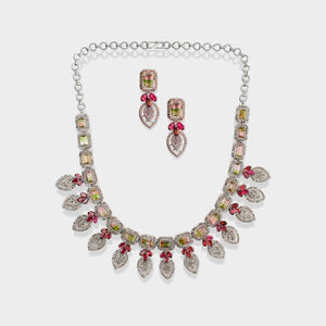 Tourmaline and Diamond Necklace