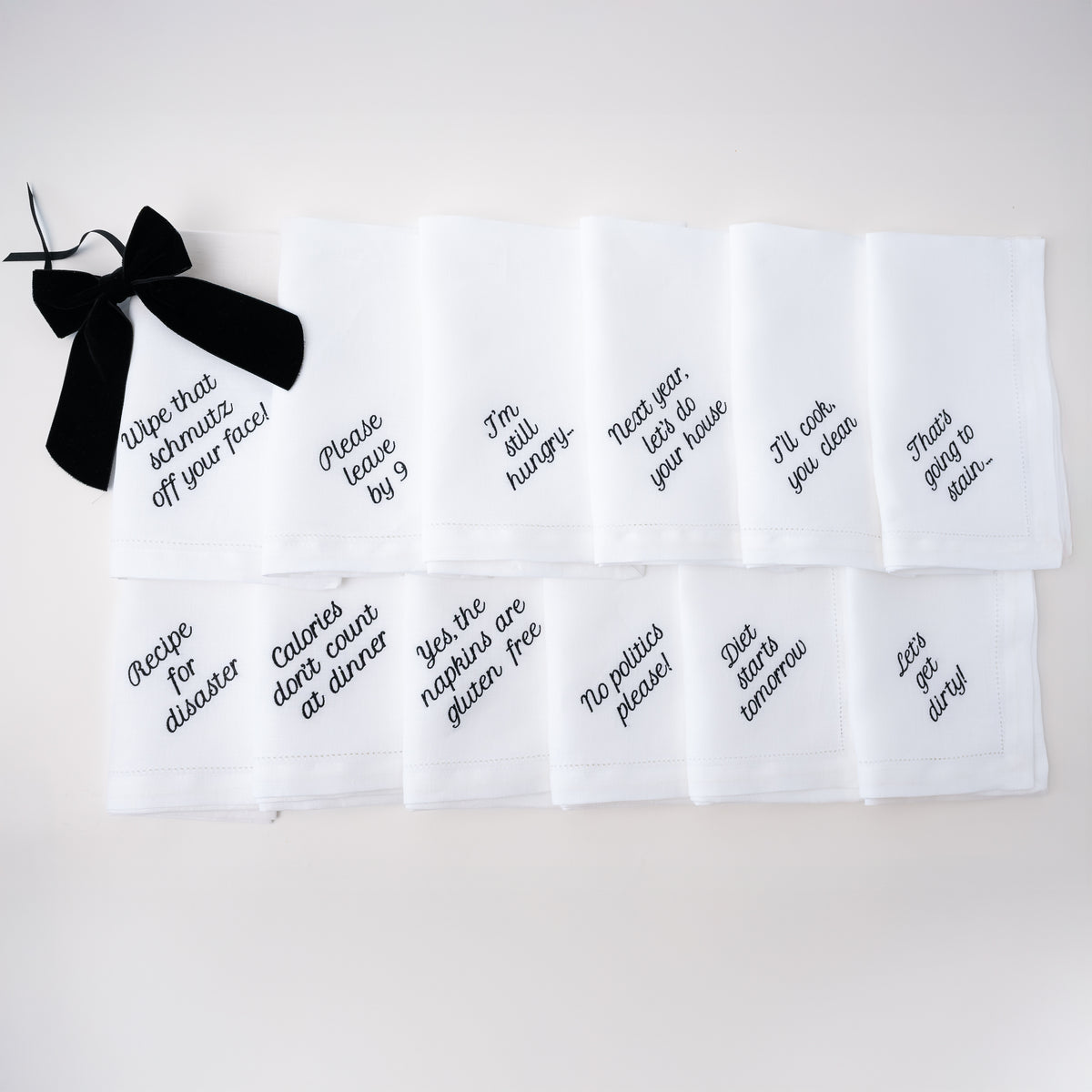 Mixed Messages Dinner Napkins, Set of 12