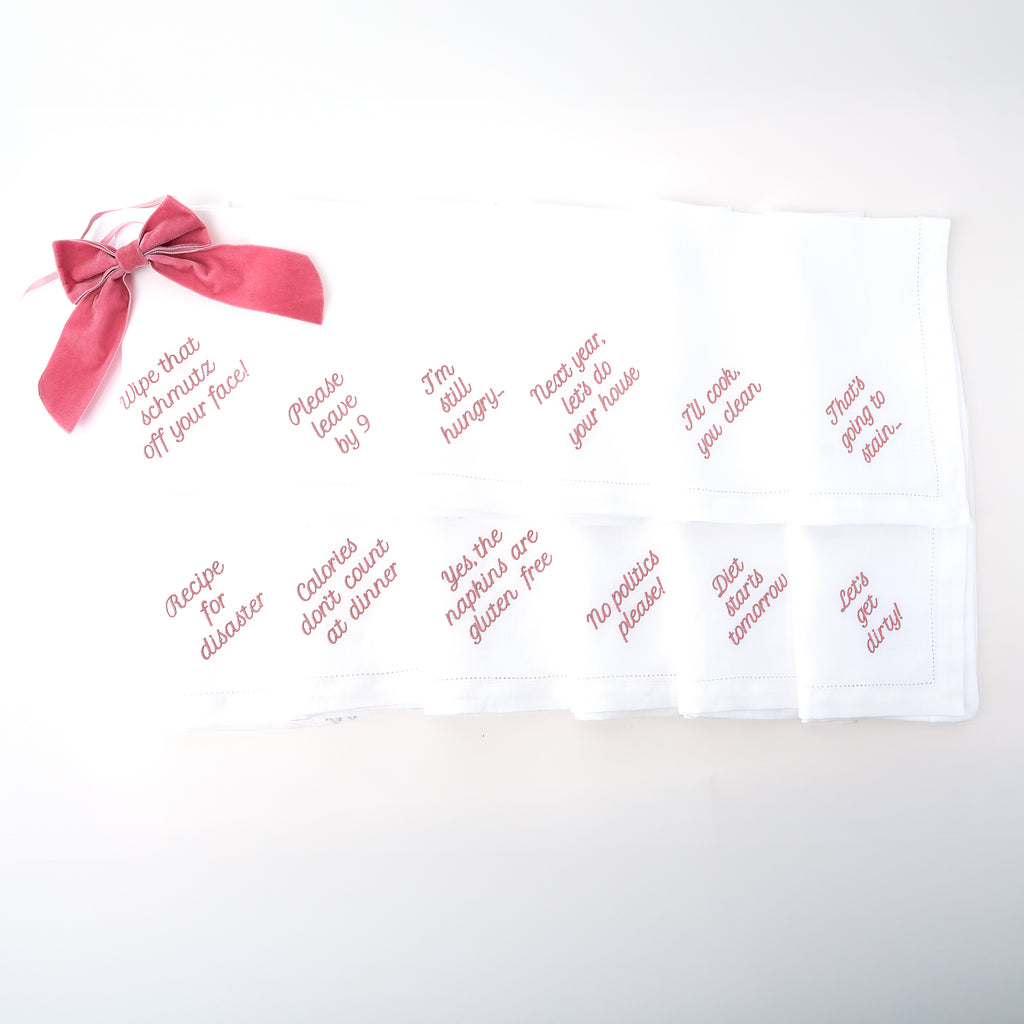 Mixed Messages Dinner Napkins, Set of 12