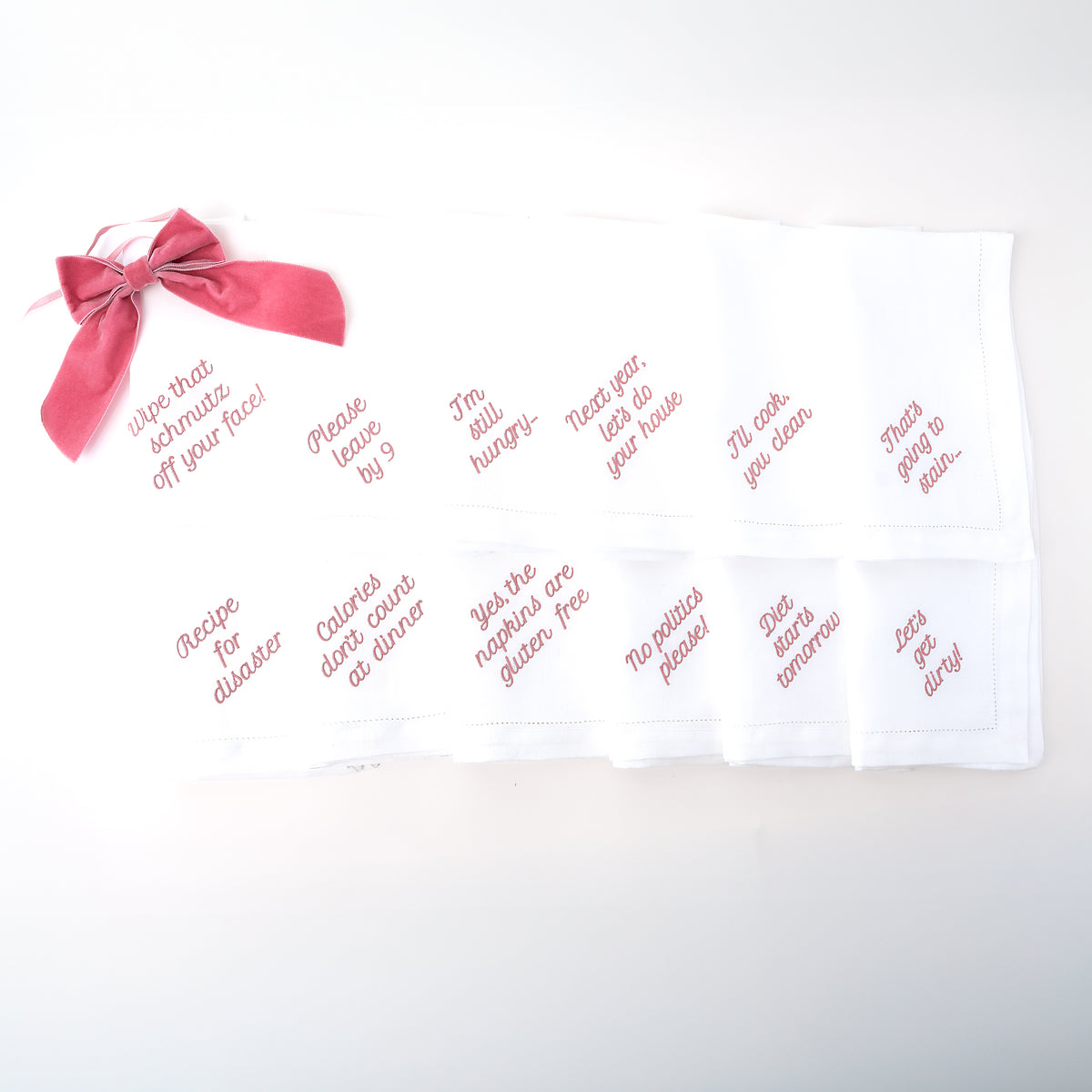 Mixed Messages Dinner Napkins, Set of 12