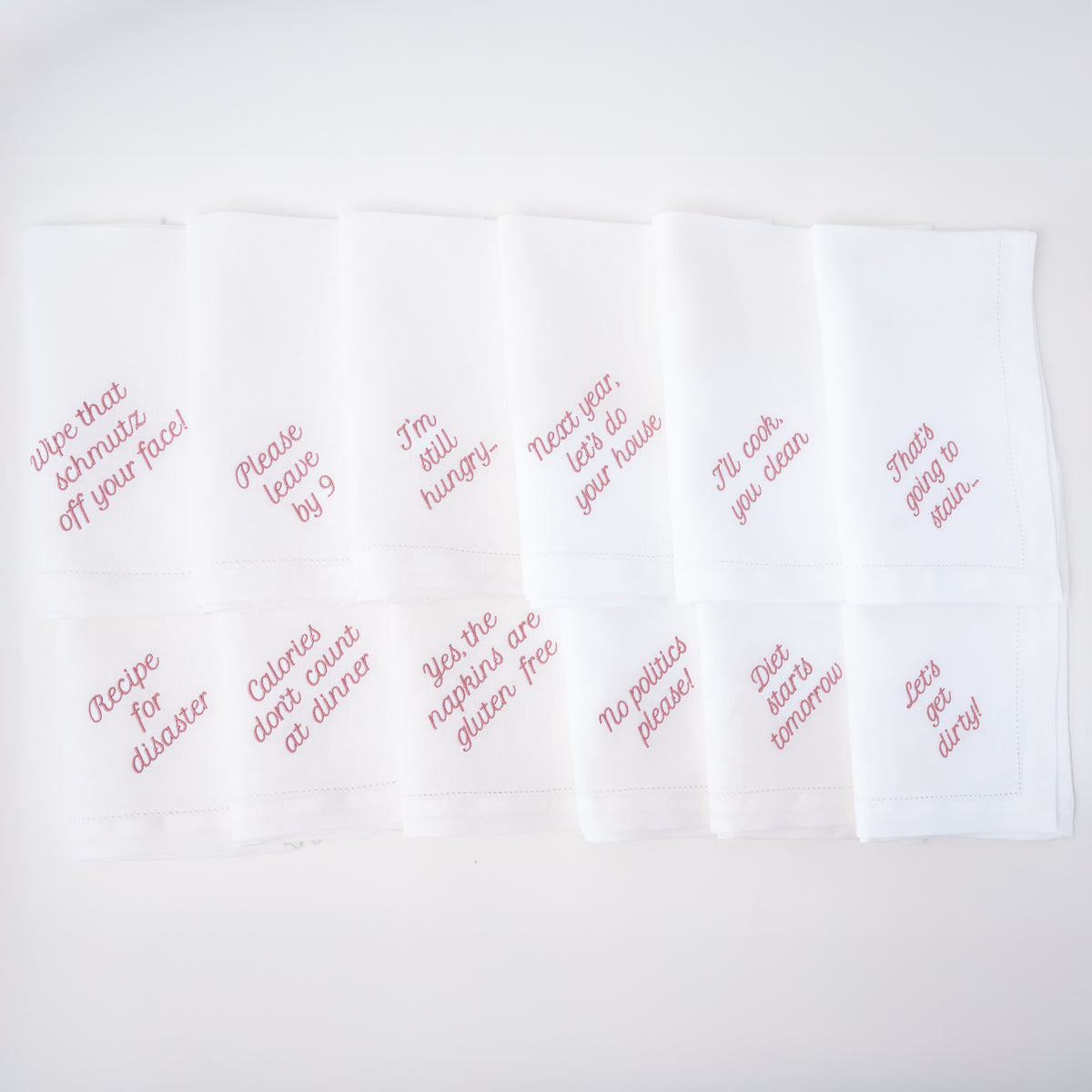 Mixed Messages Dinner Napkins, Set of 12