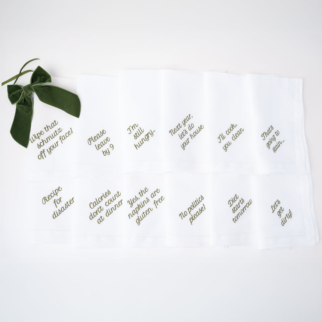 Mixed Messages Dinner Napkins, Set of 12